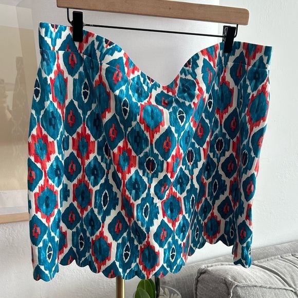 Jones New York Golf Tennis Geometric Blue Oversized Confort Plus Size Skort XXL - Picture 2 of 8